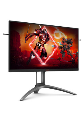 Монітор TFT 27" AOC AGON AG273QXP, QHD, Nano IPS, sRGB 133%, DisplayHDR 400, 165Гц, 1 мс, 2х HDMI, DP, USB-hub, HAS, Pivot, колонки, чорний з червоним