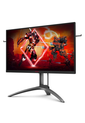 Монітор TFT 27" AOC AGON AG273QXP, QHD, Nano IPS, sRGB 133%, DisplayHDR 400, 165Гц, 1 мс, 2х HDMI, DP, USB-hub, HAS, Pivot, колонки, чорний з червоним