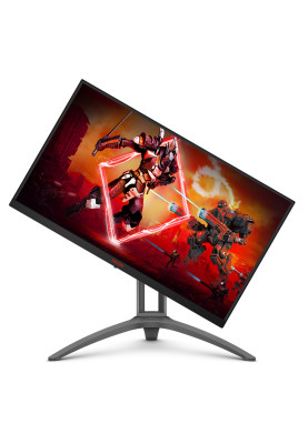 Монітор TFT 27" AOC AGON AG273QXP, QHD, Nano IPS, sRGB 133%, DisplayHDR 400, 165Гц, 1 мс, 2х HDMI, DP, USB-hub, HAS, Pivot, колонки, чорний з червоним