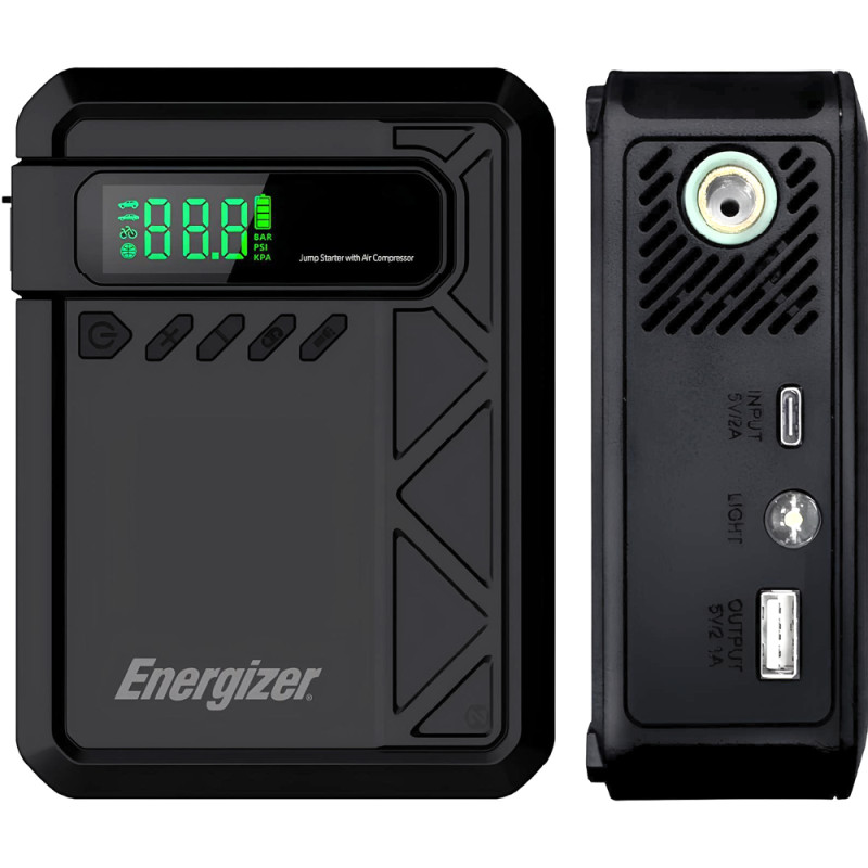 Автомобільний Jump Starter 10000mAh 37W USB-C,USB-A, 160 PSI, ліхтар 2W Energizer