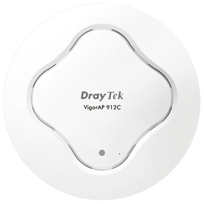 Точка доступу DrayTek Vigor AP 912С, Стельова, FAT AP, PoE, 1 LAN GbE, WiFi Dual Band 802.11n 300Mb