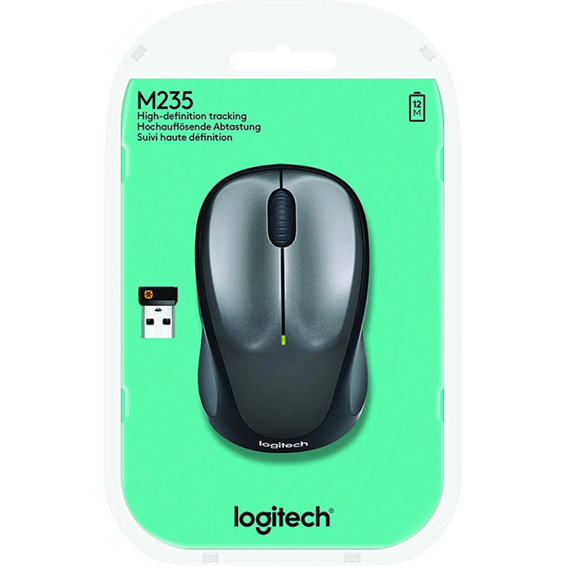 Мишка Logitech M235 Wireless Grey