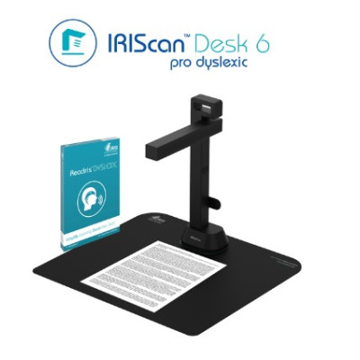 Сканер A3 Canon IRIScan Desk 6 Pro Dyslexic (21MP 60ст/хв MP3 WAV MIC USB Dyslexic книжковий чорний)