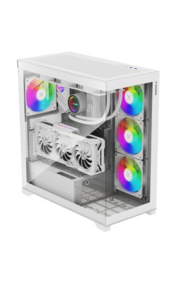 Корпус Xilence XILENT GLEAM ARGB X818.W.ARGB, без БЖ ATX WHITE