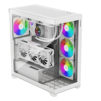 Корпус Xilence XILENT GLEAM ARGB X818.W.ARGB, без БЖ ATX WHITE