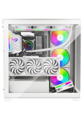 Корпус Xilence XILENT GLEAM ARGB X818.W.ARGB, без БЖ ATX WHITE