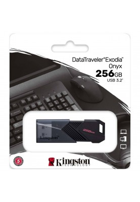 USB Flash Kingston 256GB USB 3.2 Gen1 DataTraveler Exodia Onyx Black, Retail