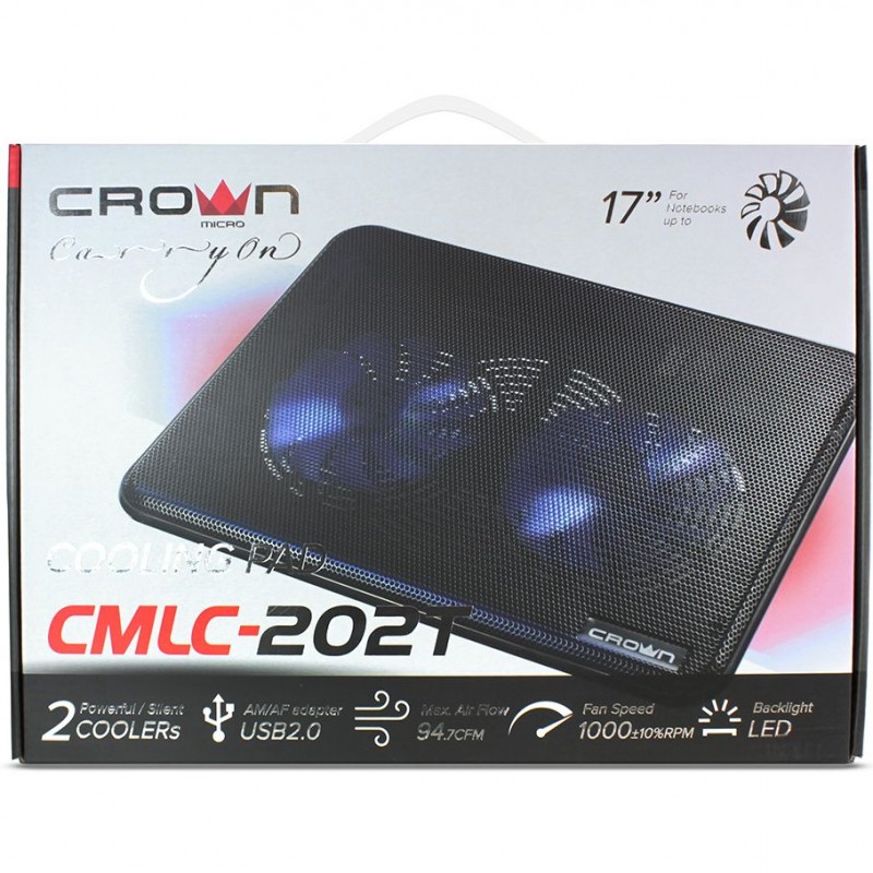 Підставка з вентилятором для ноутбука Crown CMLC-202T