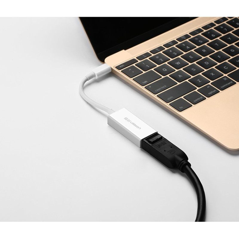 Перехідник USB 3.1 Type-C --> DisplayPort Adapter MM130 UGREEN Білий
