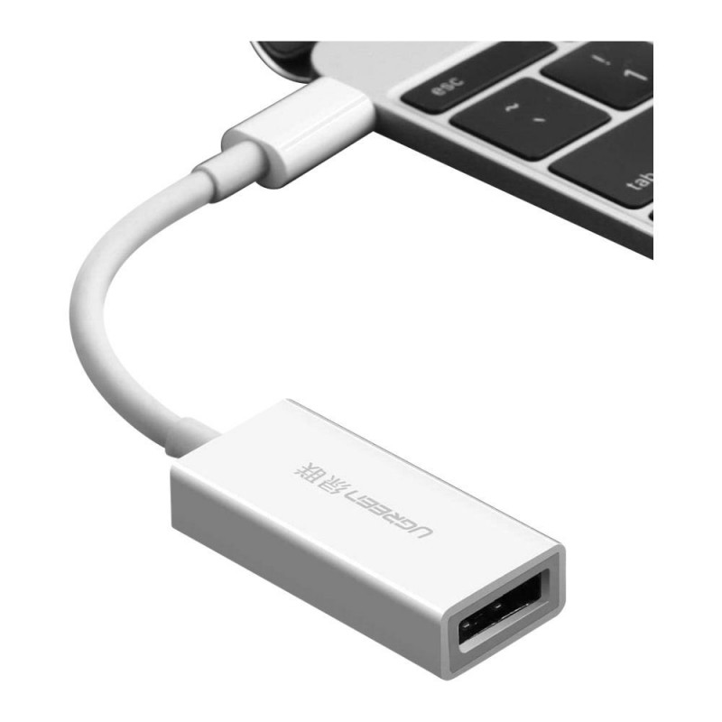Перехідник USB-C to DisplayPort Adapter MM130 UGREEN Білий