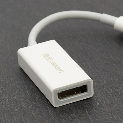 Перехідник USB 3.1 Type-C --> DisplayPort Adapter MM130 UGREEN Білий