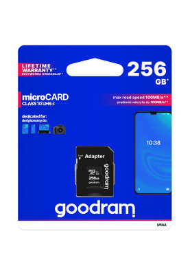 Memory card Secure Digital Micro256Gb GoodRAM UHS-I (class 10) + Adapter