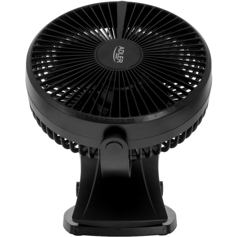 Вентилятор AdlerAD 7342 black  настільний/ акумуляторний/ 5Вт/ D=15.5см/ USB-C/ чорний