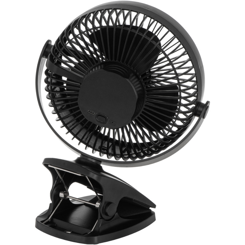 Вентилятор AdlerAD 7342 black  настільний/ акумуляторний/ 5Вт/ D=15.5см/ USB-C/ чорний