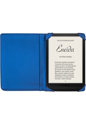 Обкладинка PocketBook 7.8" для PB740,  кутики, синій металік