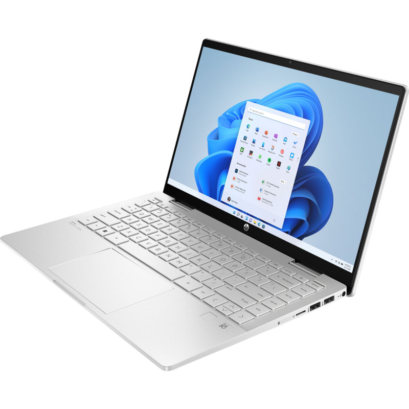 Ноутбук HP Pavilion x360 14-ek1008ua 14" FHD IPS Ts/i5-1335U (4.6)/8Gb/SSD512Gb/Int IrX/Підсв/DOS/Сріблястий (833G3EA)