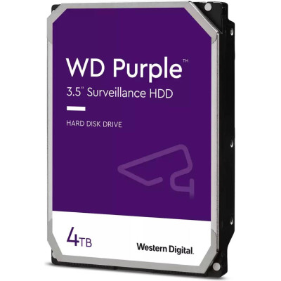 Накопичувач HDD 4TB, 5400rpm, WD Purple, 256M, SATA III (WD42PURU)