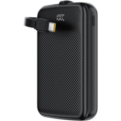 УМБ Acefast 10000mAh 22.5W PD,QC3.0 2xUSB-C,USB-A, with build Type-C cable, M13 Black
