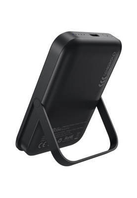 УМБ Choetech Magnetic Wireless 5000mAh 20W PD USB-C In/Out,with holder, Qi-15W Black