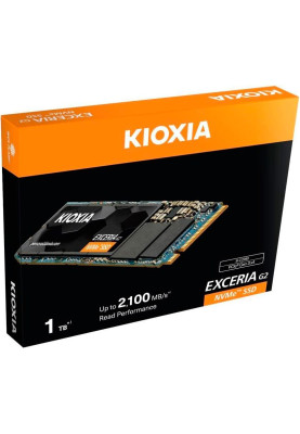 Накопичувач SSD 1TB Kioxia Exceria G2 M.2 2280 NVMe PCIe Gen.3x4 TLC, Retail