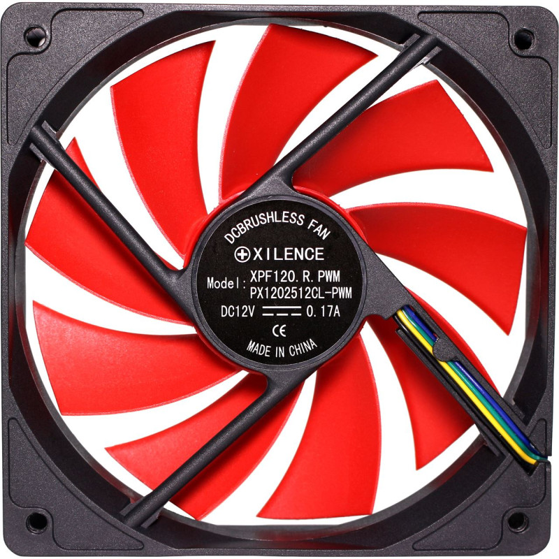 Вентилятор для корпуса 120mm Xilence Performance C XPF120.R.PWM Red/Black, Retail Box