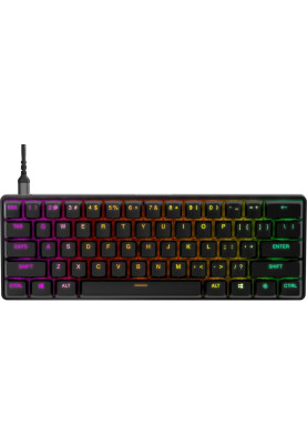 Клавіатура ігрова SteelSeries Apex Pro Mini HyperMagnetic Switches, OmniPoint 2.0, OLED