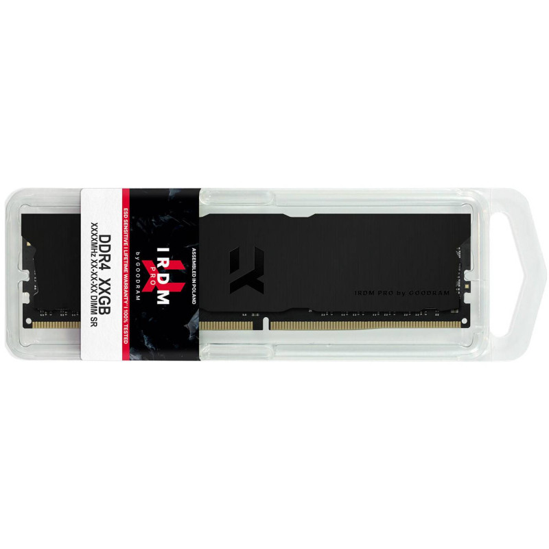 DDR4 16Gb 3600MHz (2*8Gb) GoodRAM IRDM PRO Deep Black, чорний, Kit Retail