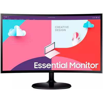 Монітор TFT 23.5" Samsung Curved LS24C360EAIXCI, FHD, HDMI,VGA, Black