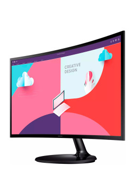 Монітор TFT 23.5" Samsung Curved LS24C360EAIXCI, FHD, HDMI,VGA, Black