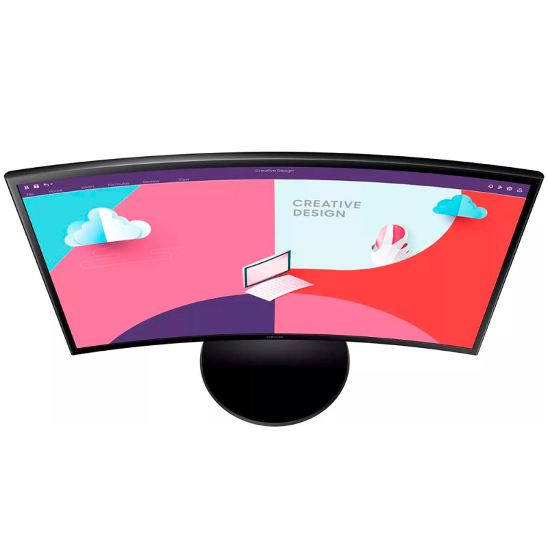 Монітор TFT 23.5" Samsung Curved LS24C360EAIXCI, FHD, HDMI,VGA, Black