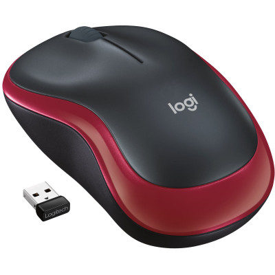 Мишка Logitech M185 бездротова, Red (new) Мишка Logitech M185 бездротова, Red (new)
