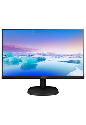 TFT 23.8" Philips 243V7QJABF, IPS, VGA, HDMI, DP, колонки, чорний