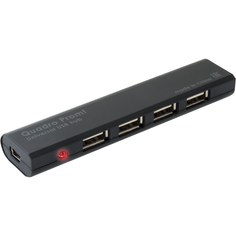 Хаб USB 2.0 -> 4xUSB 2.0 Black Defender