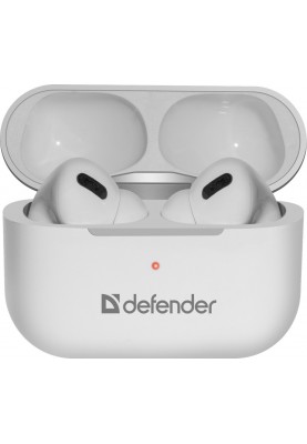 Навушники з мікрофоном Defender Twins 636 Pro TWS, Bluetooth, білі