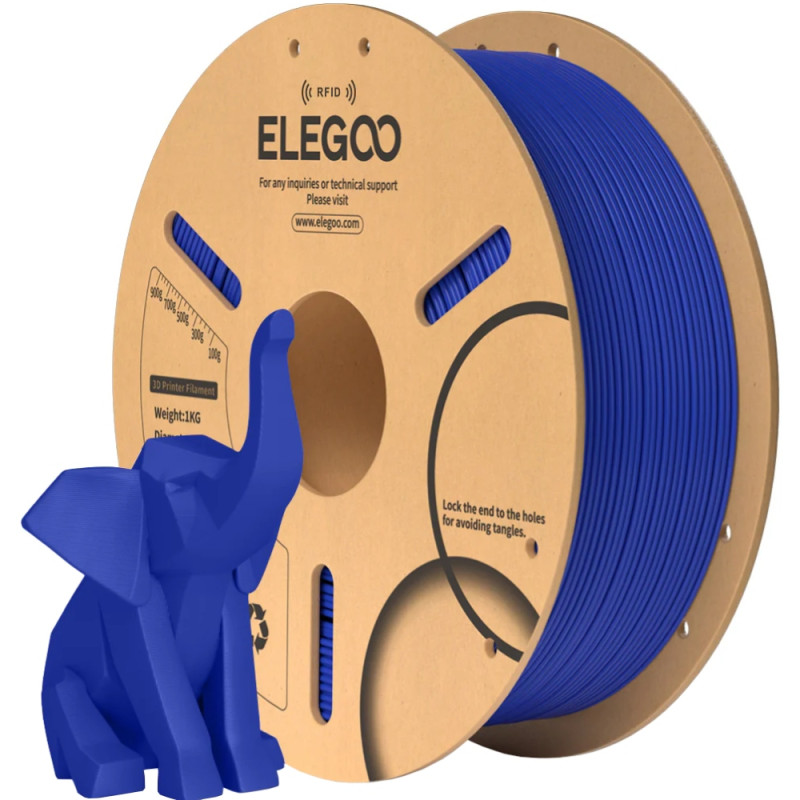 Пластик (Filament) ELEGOO PLA 1кг, 1.75мм, темно-синій