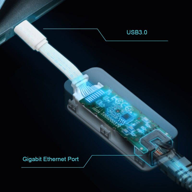 Мережевий адаптер USB Type-C RJ45 Gigabit Ethernet