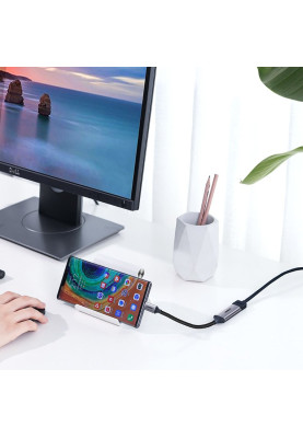 Перехідник USB 2.0 Type C --> HDMI V2.0 4K@60Hz 10 См CM297 UGREEN Сірий