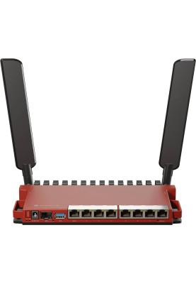 Маршрутизатор Mikrotik L009UiGS-2HaxD-IN, WiFi6 2.4GHz 802.11b/g/n/ax, 800MHz CPU, 512MB RAM, 8x1G E