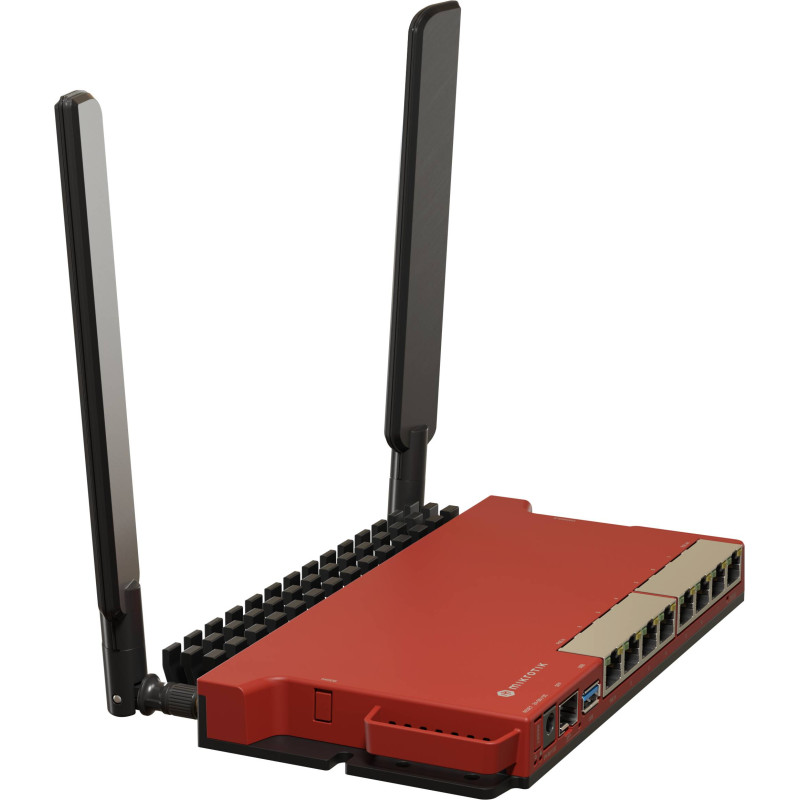 Маршрутизатор Mikrotik L009UiGS-2HaxD-IN, WiFi6 2.4GHz 802.11b/g/n/ax, 800MHz CPU, 512MB RAM, 8x1G E