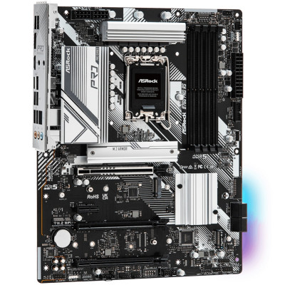 ASRock B760 PRO RS (1700/B760, 4*DDR5, 3xPCIex16, 4xSATAІІІ, 3xM.2, 2.5GLan, 7.1ch, ATX)