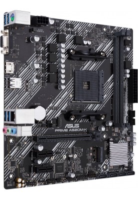 Материнська плата ASUS PRIME A520M-K (AM4,A520, 2*DDR4, PCI-Ex16, 4SATAIII, RAID, M.2, VGA/HDMI, Glan, 6ch, mATX)