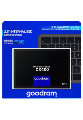 Накопичувач SSD 512GB GoodRAM CX400 SATA III 2.5" 3D NAND