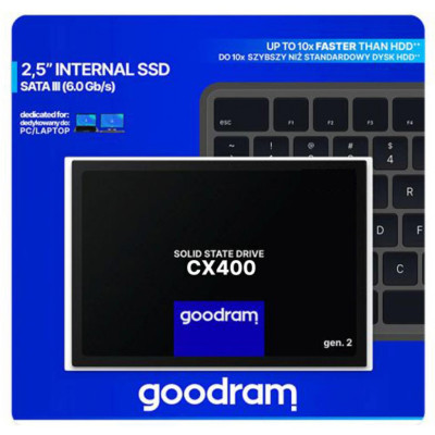 SSD 512GB GoodRAM CX400 SATA III 2.5" 3D NAND SSD 512GB GoodRAM CX400 SATA III 2.5" 3D NAND