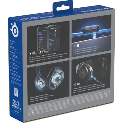 Ігрова гарнітура SteelSeries Arctis Nova 3P Wireless MultiPlatform Black