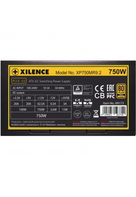 БЖ 750W Xilence XP750MR9.2 Performance X+ ATX 3.0 80+ Gold, 140mm, Semi-Modular, Retail Box