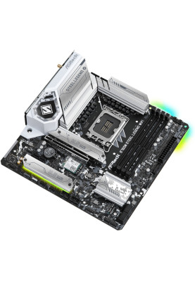 ASRock B760M STEEL LEGEND WIFI (1700/B760, 4*DDR5, 1xPCIex16, 4xSATAІІІ, 3xM.2, 2.5GLan, 7.1ch, mATX