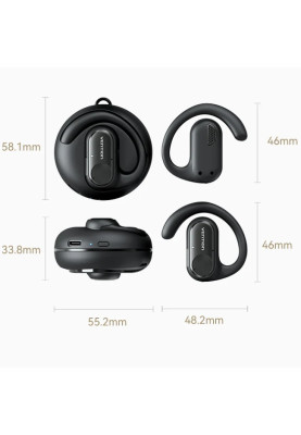 Навушники TWS Vention OpenBeat O11 Black