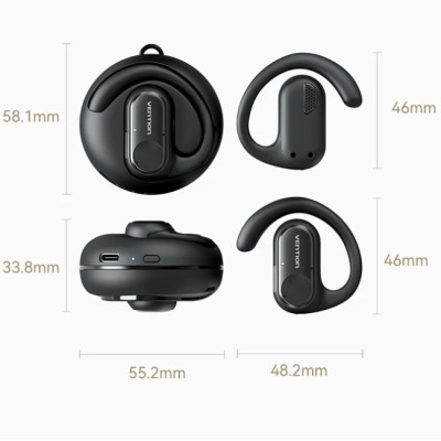 Навушники TWS Vention OpenBeat O11 Black