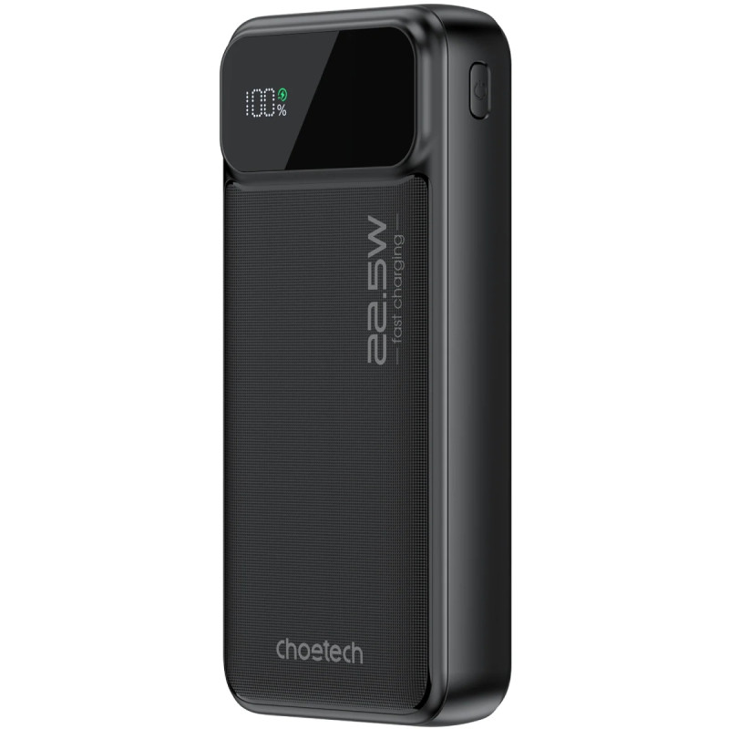 УМБ Choetech 20000mAh 22.5W PD,QC3.0 2USB-A+USB-C In/Out Black