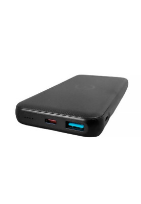 УМБ Choetech 10000mAh, 18W PD3.0/QC3.0, Wireless 10W, USB-C In/out, USB-A+Micro Li-pol чорна